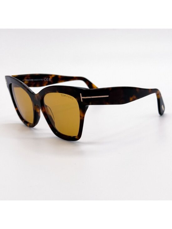 NEW TOM FORD ELVIRA SUNGLASSES TF1217 52E CAT EYE HAVANA WOMEN EYEWEAR FT1217